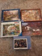 Puzzel 1000 puzzelstukjes (5x), Ophalen of Verzenden, 500 t/m 1500 stukjes, Zo goed als nieuw