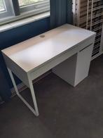 Wit bureau Ikea Mick, Huis en Inrichting, Bureaus, Ophalen, Gebruikt