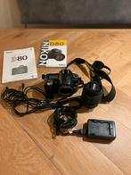 Nikon D80 camera met DX 18- 55 mm lens, Audio, Tv en Foto, Fotocamera's Digitaal, Ophalen, Gebruikt, Spiegelreflex, 10 Megapixel