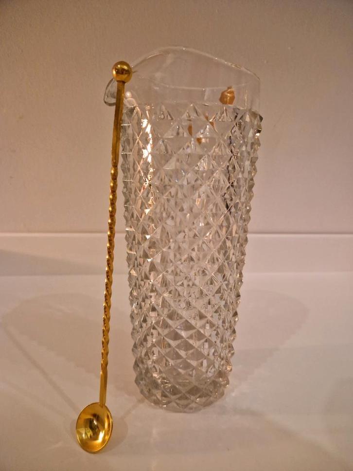 Vintage SG Mengglas / Mixing Glass cocktail, Antiek en Kunst, Antiek | Glas en Kristal, Ophalen of Verzenden