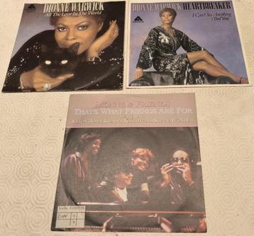 Dionne Warwick - 3 singles voor 2 € beschikbaar voor biedingen