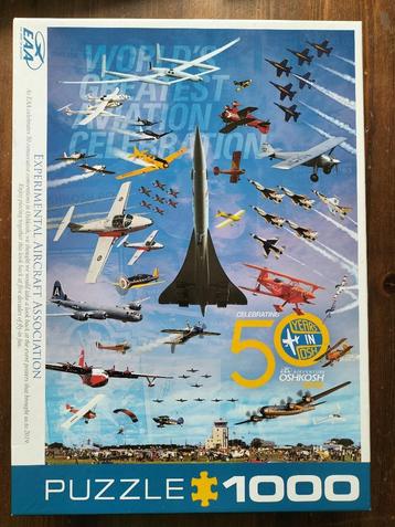 Puzzel vliegtuigen / 50 jaar EAA / 1000 stukjes beschikbaar voor biedingen
