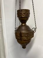 Antieke Godslamp Koper kerk Art Nouveau Art Deco, Ophalen of Verzenden