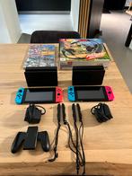 2x Nintendo Switch + 5 Games + Ring Fit Adventure, Spelcomputers en Games, Avontuur en Actie, Gebruikt, 1 speler, Eén computer