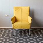 4 Montis Charly saffraan fauteuils - rvs onderstel, Niet ingevuld, Niet ingevuld, Nieuw, Leer