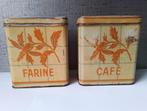 franse keuken opbergblikken farine en cafe, Verzamelen, Blikken, Ophalen of Verzenden, Overige, Overige merken