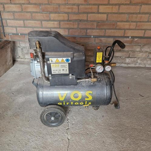 Compressor 50 liter zonder slang merk VOS airtools, Doe-het-zelf en Verbouw, Compressors, Zo goed als nieuw, 10 bar of meer, 25 tot 100 liter