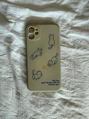 Kitty Cats Blue Crème Phonecase IPhone 11 slightly used beschikbaar voor biedingen