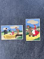 Bevrijdings serie  "Greetings from Holland"     2 stuks, Verzenden, 1940 tot 1960, Klederdracht