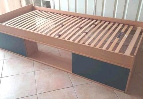 1 persoons bed met lattenbodem, Huis en Inrichting, Slaapkamer | Bedden, Gebruikt, Eenpersoons, 90 cm, 200 cm, Ophalen