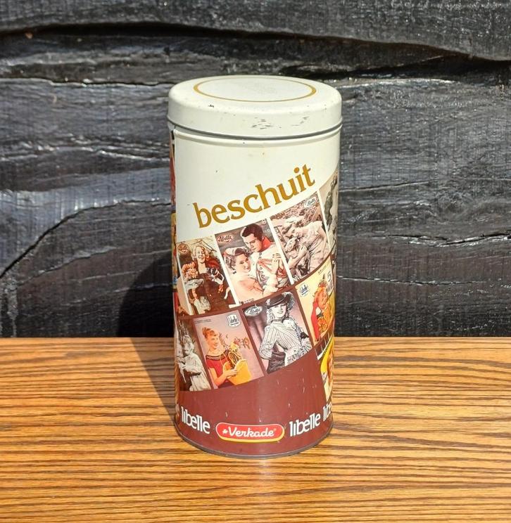 Beschuitblik Libelle – Verkade, Verzamelen, Blikken, Gebruikt, Beschuit, Verkade, Ophalen of Verzenden