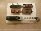 Fleischmann hijskraan + 4 hulp wagons, Gelijkstroom, Fleischmann, Wagon, Ophalen of Verzenden