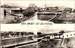 Groeten uit Lelystad - 2 ansichtkaarten, Verzenden, 1960 tot 1980, Gelopen, Flevoland