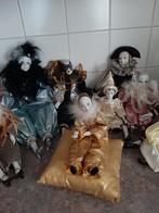 Vintage  Pierrot poppen en harlekijn, Verzamelen, Poppen, Ophalen of Verzenden