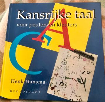Kansrijke taal voor peuters en kleuters  - Henk Hansma beschikbaar voor biedingen