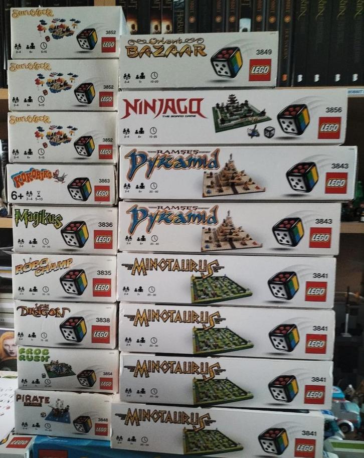 LEGO BORDSPELLEN - 17 STUKS, Hobby en Vrije tijd, Gezelschapsspellen | Bordspellen, Gebruikt, Ophalen