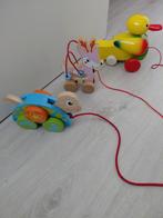 Houten trek beestjes, Ophalen of Verzenden, Zo goed als nieuw, Duw- of Trekspeelgoed