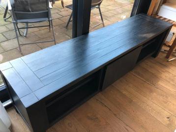 Houten TV meubel / Dressoir - Zwart