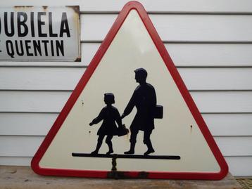 Emaille Verkeersbord Frankrijk beschikbaar voor biedingen