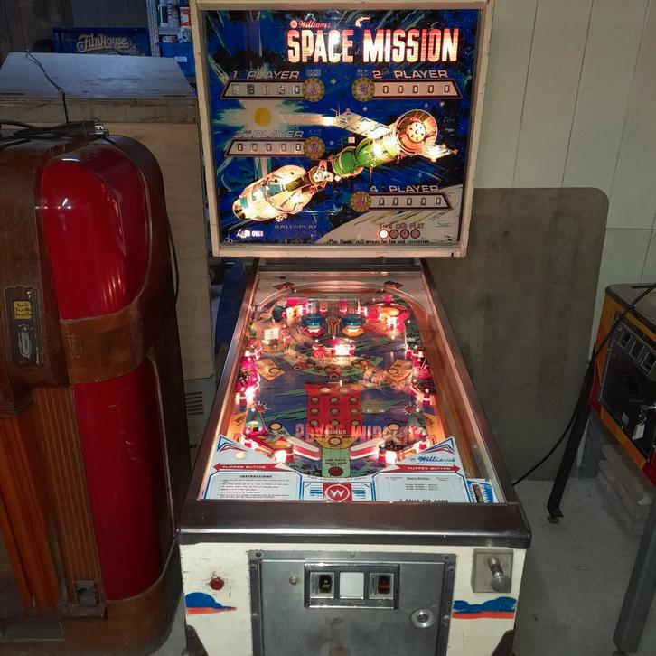 Flipperkast Williams Space Mission mechanisch 1976, Verzamelen, Automaten | Flipperkasten, Gebruikt, Mechanisch, Flipperkast, Williams