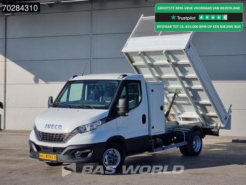Iveco Daily 35C14 Open Laadbak met Kist Dubbellucht 3,5t Tre, Auto's, Bestelauto's, Bedrijf, Te koop, Airconditioning, Boordcomputer