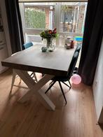 Eettafel met 3 stoelen, Huis en Inrichting, Tafels | Eettafels, Ophalen, Zo goed als nieuw, Rechthoekig, 50 tot 100 cm