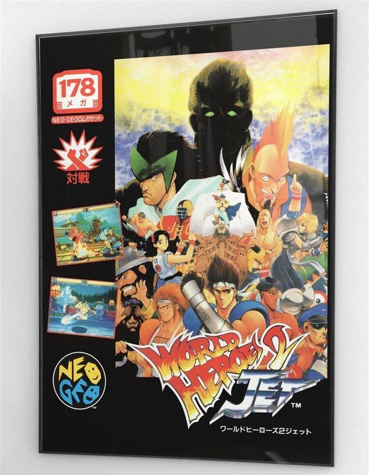 World Heroes 2 Jet SNK NEO GEO Poster, Verzamelen, Posters, Nieuw, Film en Tv, A1 t/m A3, Ophalen of Verzenden