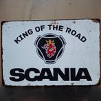 Scania 'King of the road' Metalen plaat, Ophalen of Verzenden, Nieuw, Scania, Overige Auto-onderdelen