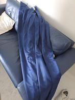 Gordijn, Huis en Inrichting, Stoffering | Gordijnen en Lamellen, 100 tot 150 cm, Satijn overgordijn, Blauw, Ophalen of Verzenden