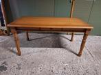 Massief eiken eetkamertafel eettafel tafel met laadje 160, Ophalen, Gebruikt, Klassiek, Eikenhout