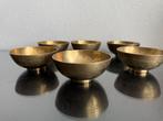 6 antieke messing Chinees kommen, Ophalen of Verzenden