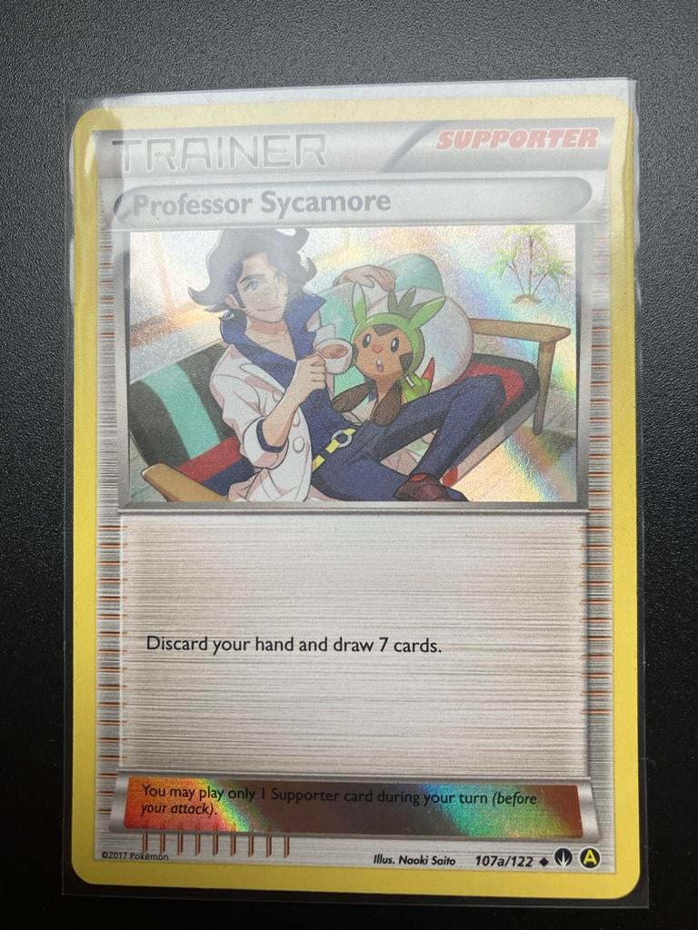 Professor Sycamore Foil - Breakpoint 107a/122 - NM, Ophalen of Verzenden, Zo goed als nieuw, Losse kaart, Foil