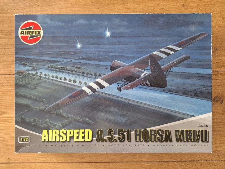 1:72 1/72 Airfix Airspeed A.S.51 Horsa MKI/II, Hobby en Vrije tijd, Modelbouw | Vliegtuigen en Helikopters, Zo goed als nieuw