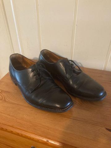 Nette zwarte leren lage schoenen van Van Lier, maat 45 / 12 beschikbaar voor biedingen