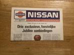 Nissan Dealer Journaal JubileumUitgave 1983 Wildeboer Assen, Ophalen of Verzenden, Gelezen, Nissan