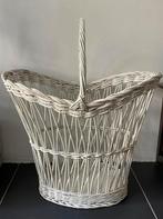 Grote vintage mand riet, Huis en Inrichting, Woonaccessoires | Schalen en Manden, Ophalen, Ovaal, Riet, Mand