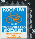 Sticker: De Tweewielerspecialist, Verzamelen, Ophalen of Verzenden, Zo goed als nieuw, Bedrijf of Vereniging