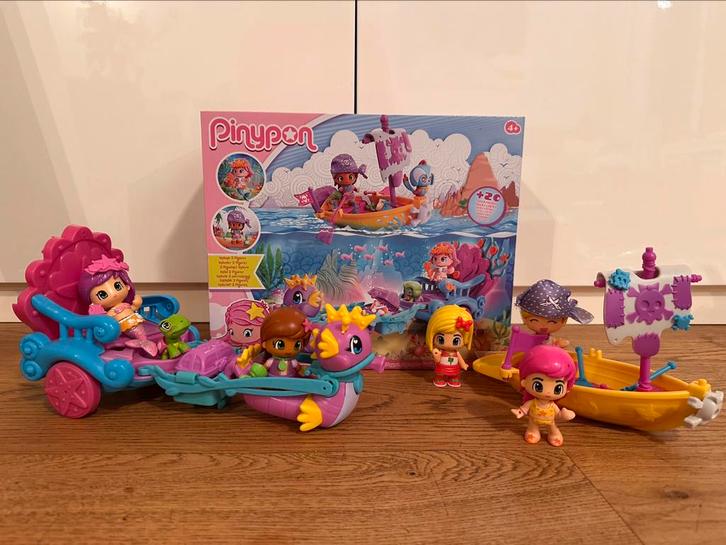 Pinypon zeemeermin/piratenboot, Verzamelen, Speelgoed, Zo goed als nieuw, Ophalen of Verzenden