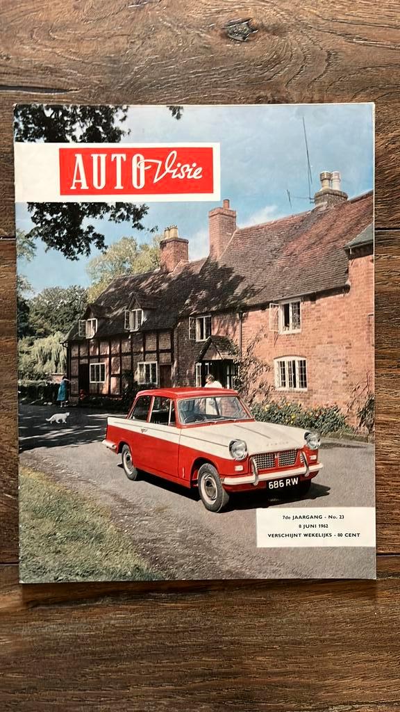 AutoVisie 1962: Fiat 1100 (test), Wartburg, Boeken, Auto's | Folders en Tijdschriften, Gelezen, Algemeen, Ophalen of Verzenden