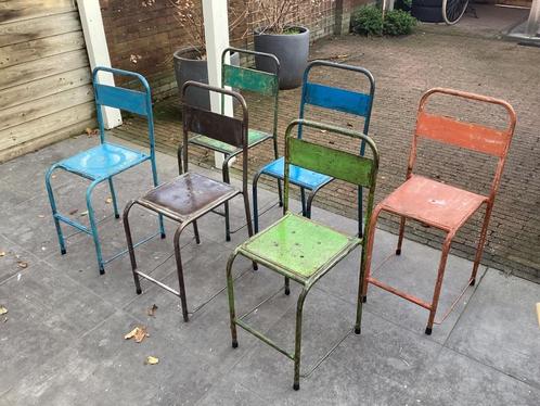 Ijzeren stoelen Java - originele eetkamerstoel uit Indonesië, Huis en Inrichting, Stoelen, Zo goed als nieuw, Vijf, Zes of meer stoelen