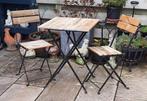 oud Bistro setje 3 delig met nieuw geimpregeerd hout, Tuin en Terras, Ophalen, Gebruikt, Overige materialen, 2 zitplaatsen