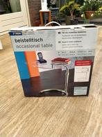 Glazen bijzettafeltje Nieuw, Huis en Inrichting, Tafels | Bijzettafels, Minder dan 55 cm, Rond, Nieuw, Glas