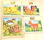Puzzels 4 apart houten puzzels ( dieren puzzels), Ophalen