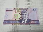 Turkmenistan 50 Manat Biljet 2005 UNC, Ophalen of Verzenden, Los biljet