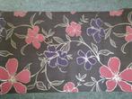 Behang bruin met bloemen print ( +/- 3 meter ), Ophalen of Verzenden, Bruin