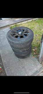 Set zwarte velgen met Vredestein snowtrac winterbanden, Ophalen, Gebruikt, 15 inch, Banden en Velgen