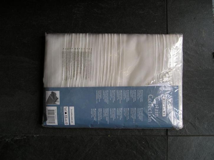 10 stuks vitrage, Windows Curtain Collection. Gebroken wit., Huis en Inrichting, Stoffering | Gordijnen en Lamellen, Zo goed als nieuw