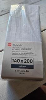 Hema topper hoeslaken wit 140x200 cm, Ophalen of Verzenden, Wit, Hoeslaken of Sloop, Nieuw