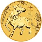 Gouden munt Australië Lunar III Jaar van het Ox 2021 1/10 Oz, Postzegels en Munten, Edelmetalen en Baren, Goud, Ophalen of Verzenden