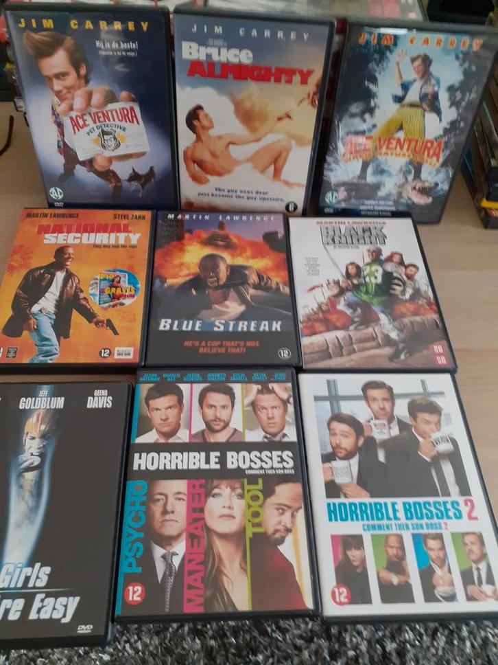 Komedie DVD's met Jim Carrey, Martin Lawrence, etc., Cd's en Dvd's, Dvd's | Overige Dvd's, Gebruikt, Vanaf 12 jaar, Ophalen of Verzenden